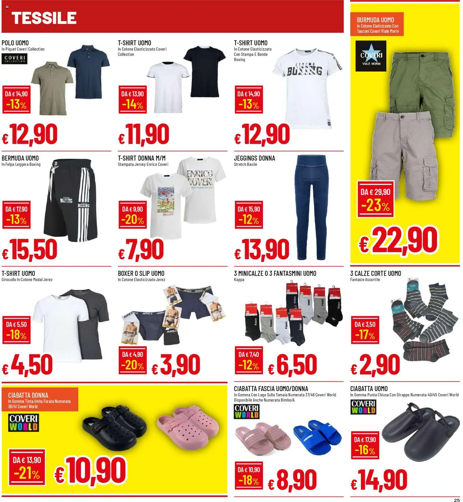 Volantino Galassia del 23.04.2026 | Pagina: 25 | Prodotti: Felpa, Slip, Bermuda, Stampa