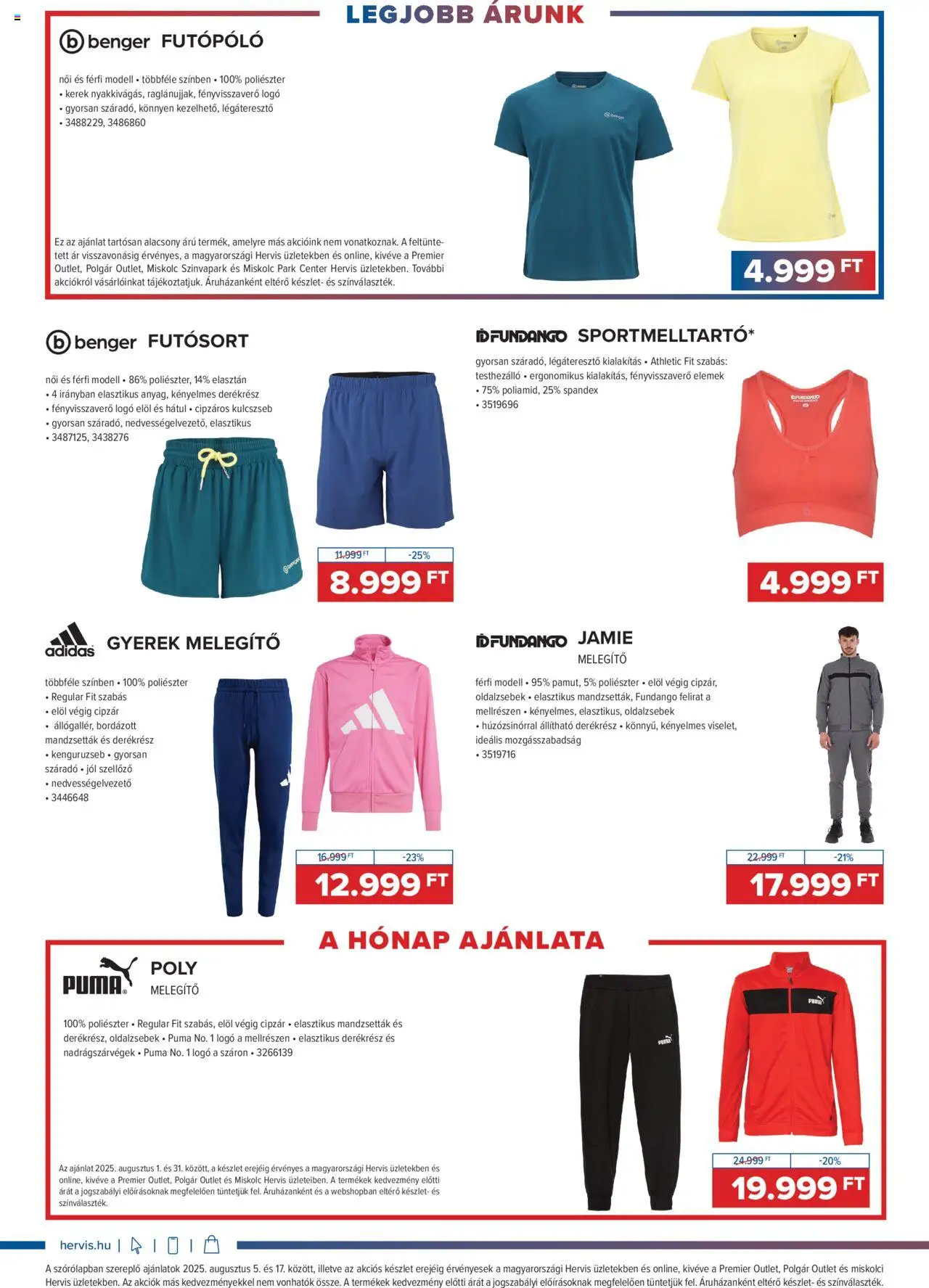 Hervis Sports akciós ujság - amely érvényes a következő dátumtól: 05.08.2025 | Oldal: 6