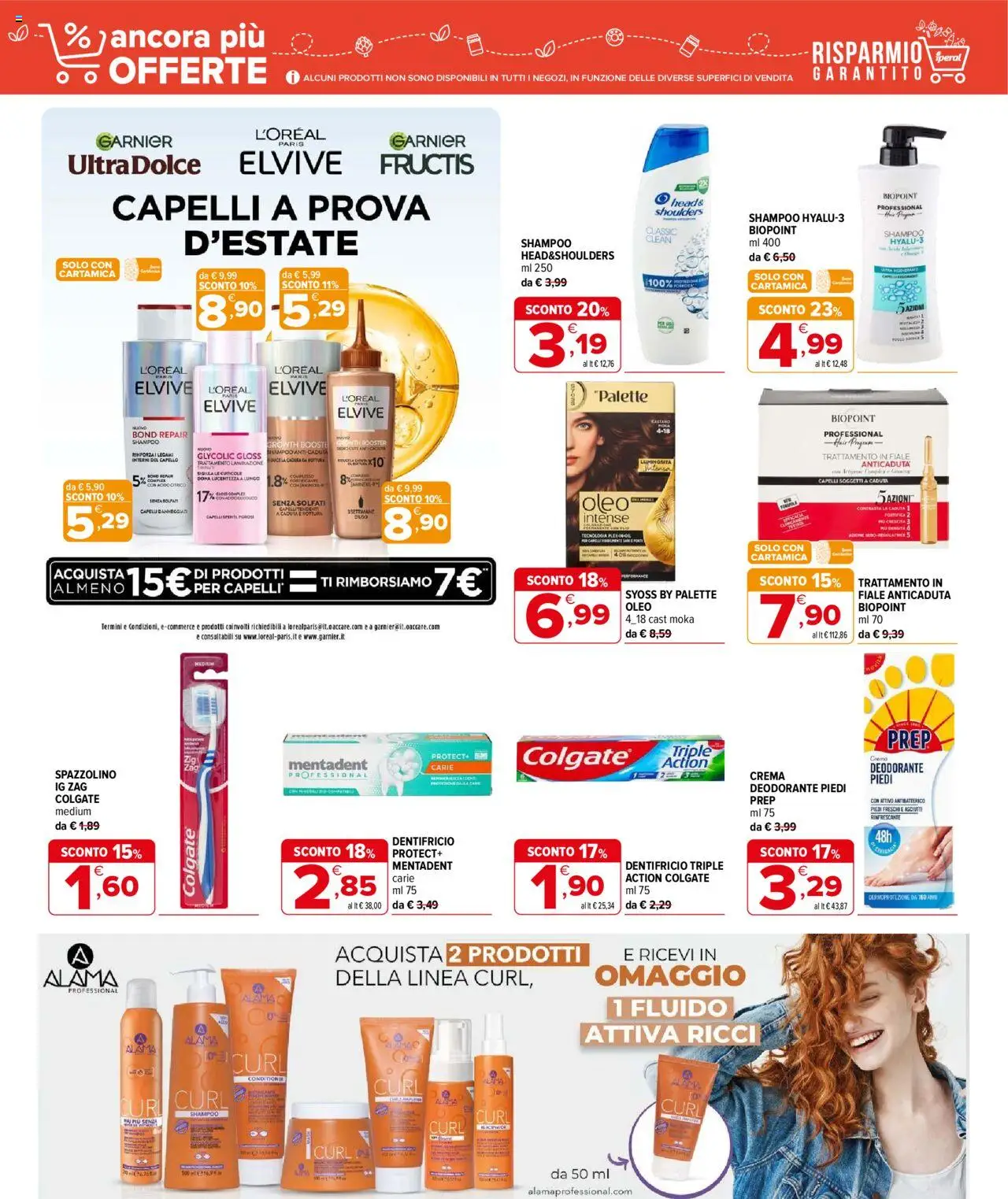 Volantino Iperal del 05.06.2025 | Pagina: 24 | Prodotti: Shampoo, Crema, Dentifricio, Spazzolino