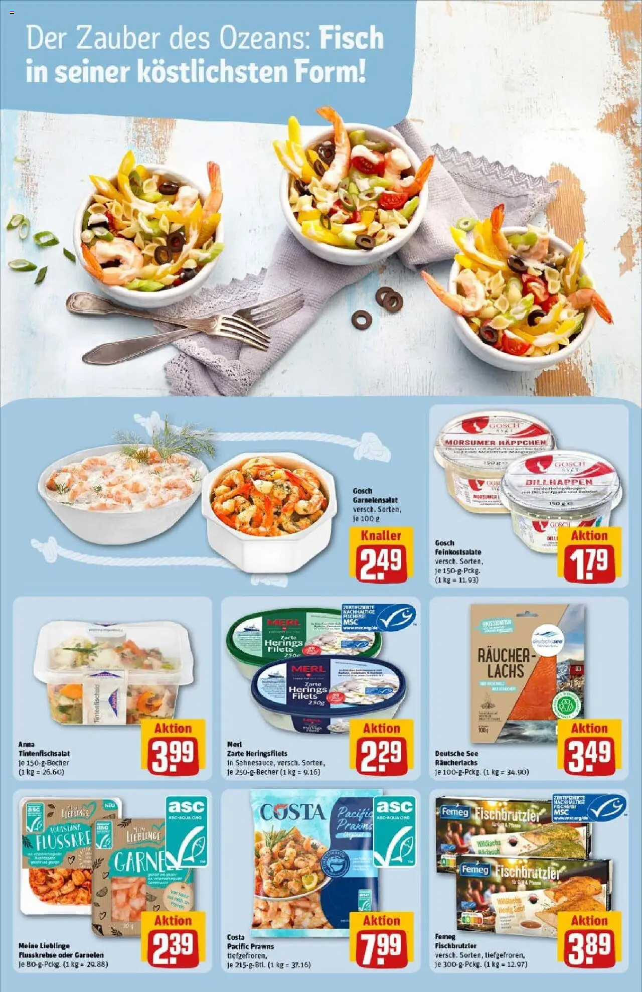 Rewe prospekt Hamburg / Wandsbek	 – gültig ab 06.10.2025 | Seite: 17 | Produkte: Garnelen, Fisch, Lachs, Räucherlachs