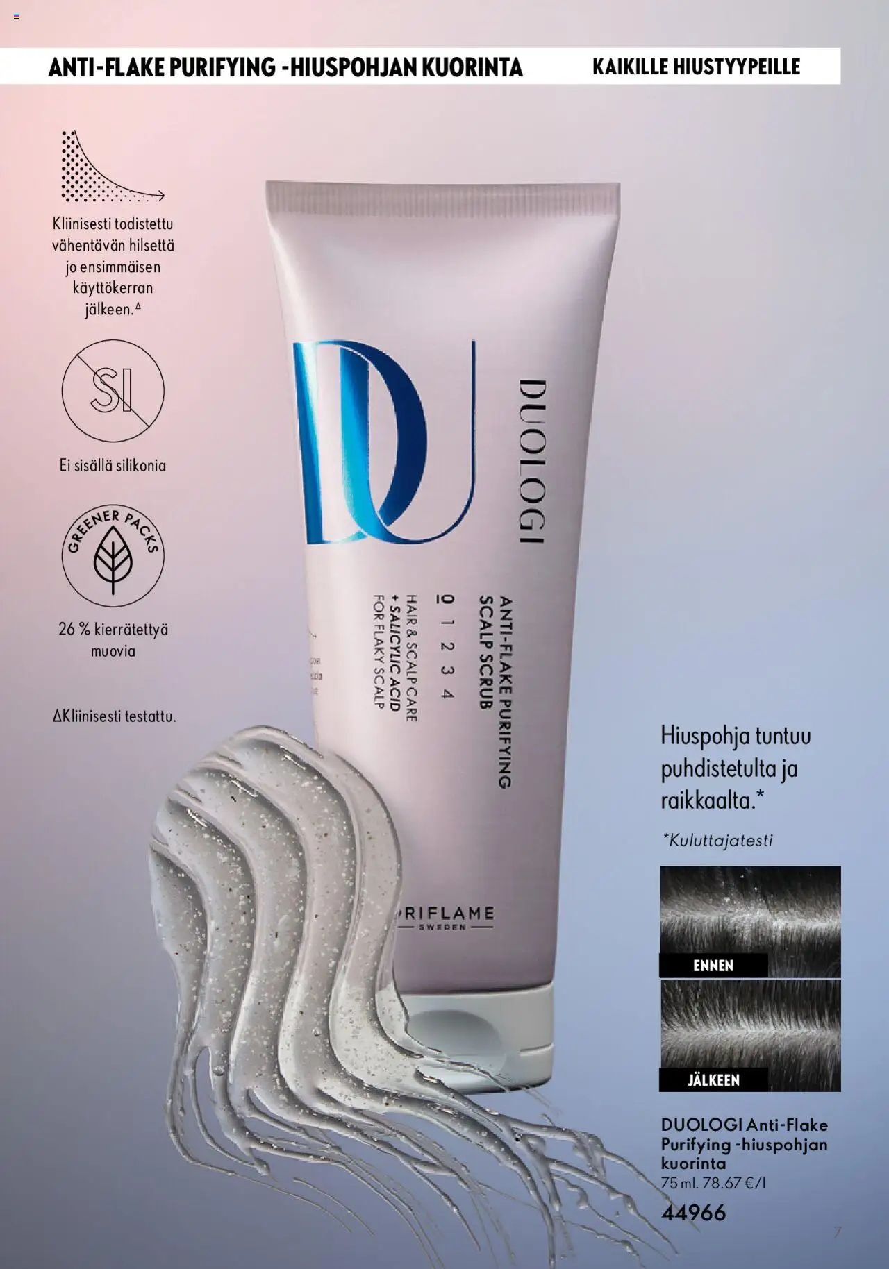 Oriflame Duologi – voimassa 28.08.2023 alkaen | Sivu: 7 | Tuotteet: Kuorinta