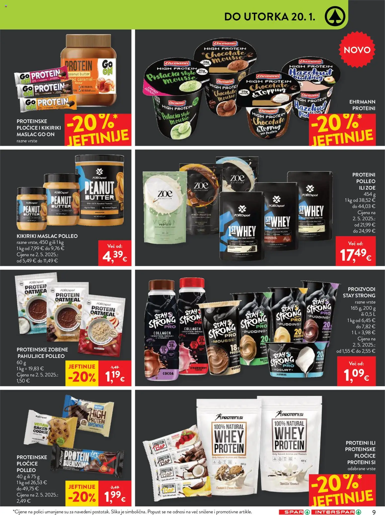 Spar katalog | vrijedi od 14.01.2026 | Stranica: 9 | Proizvodi: Maslac, Pločice, Kikiriki, Pahuljice