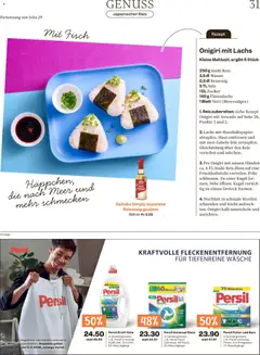 Onigiri mit Lachs, Kleine Mahlzeit, ergibt 6 Stück ab 27.01.2026 gültig | Seite: 31
