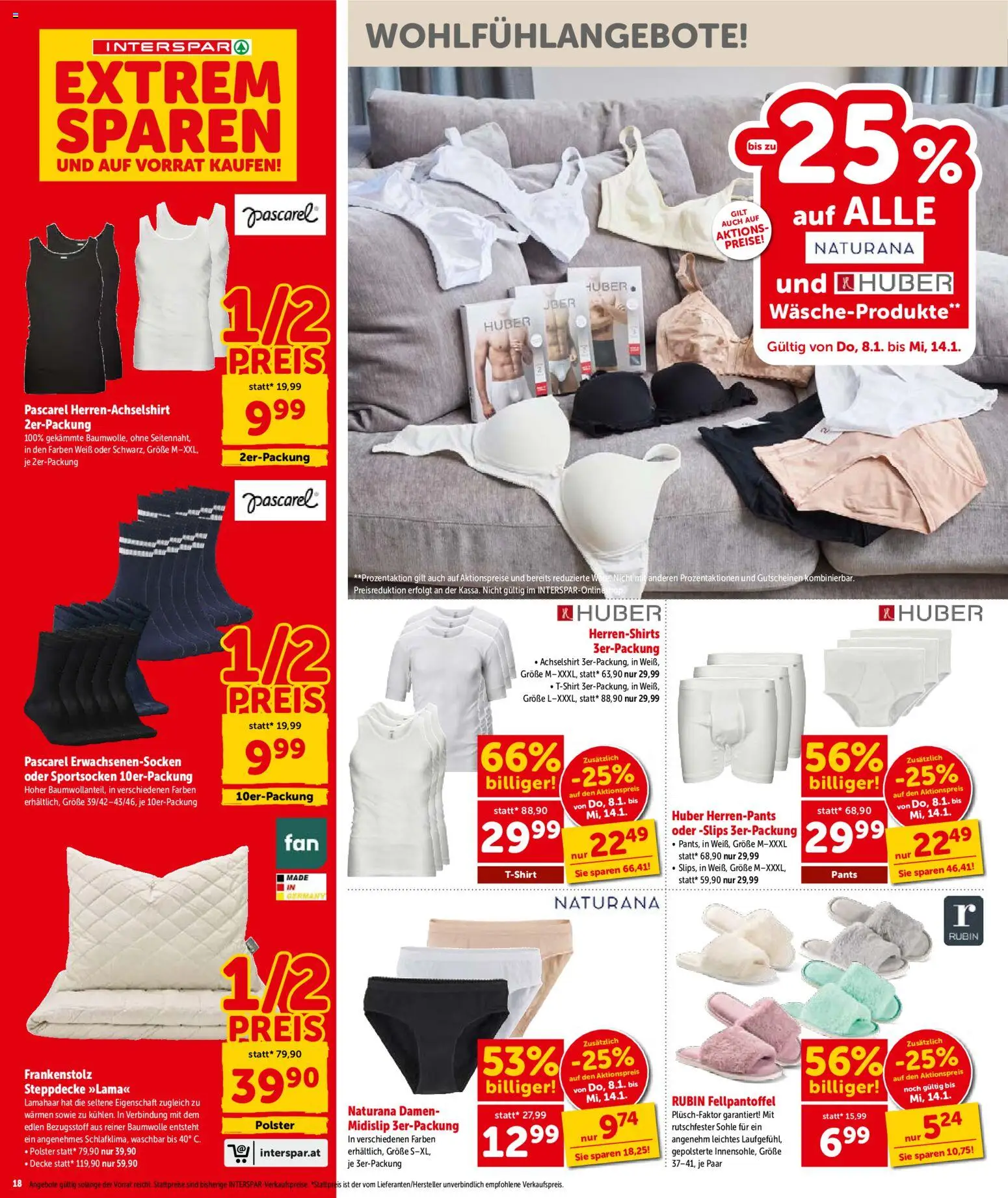 Interspar Flugblatt - Niederösterreich gültig ab 08.01.2026 | Seite: 18 | Produkte: Decke