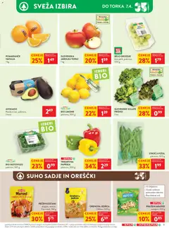 Spar katalog akcije – veljaven od 01.04.2026 | Stran: 15 | Izdelki: Grozdje, Suho sadje, Kos, Jabolka