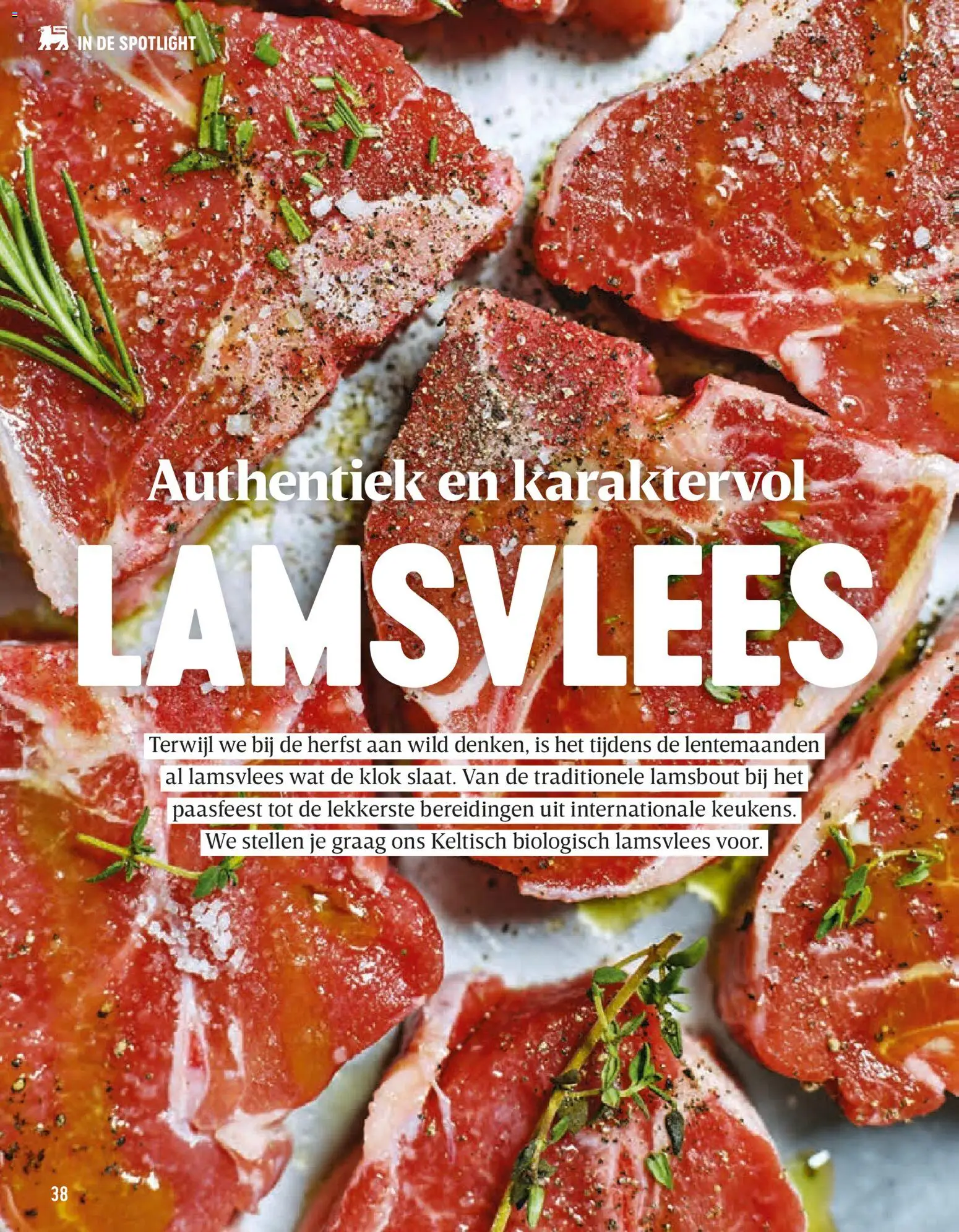 {H1} | Pagina: 38 | Producten: Lamsvlees, Klok