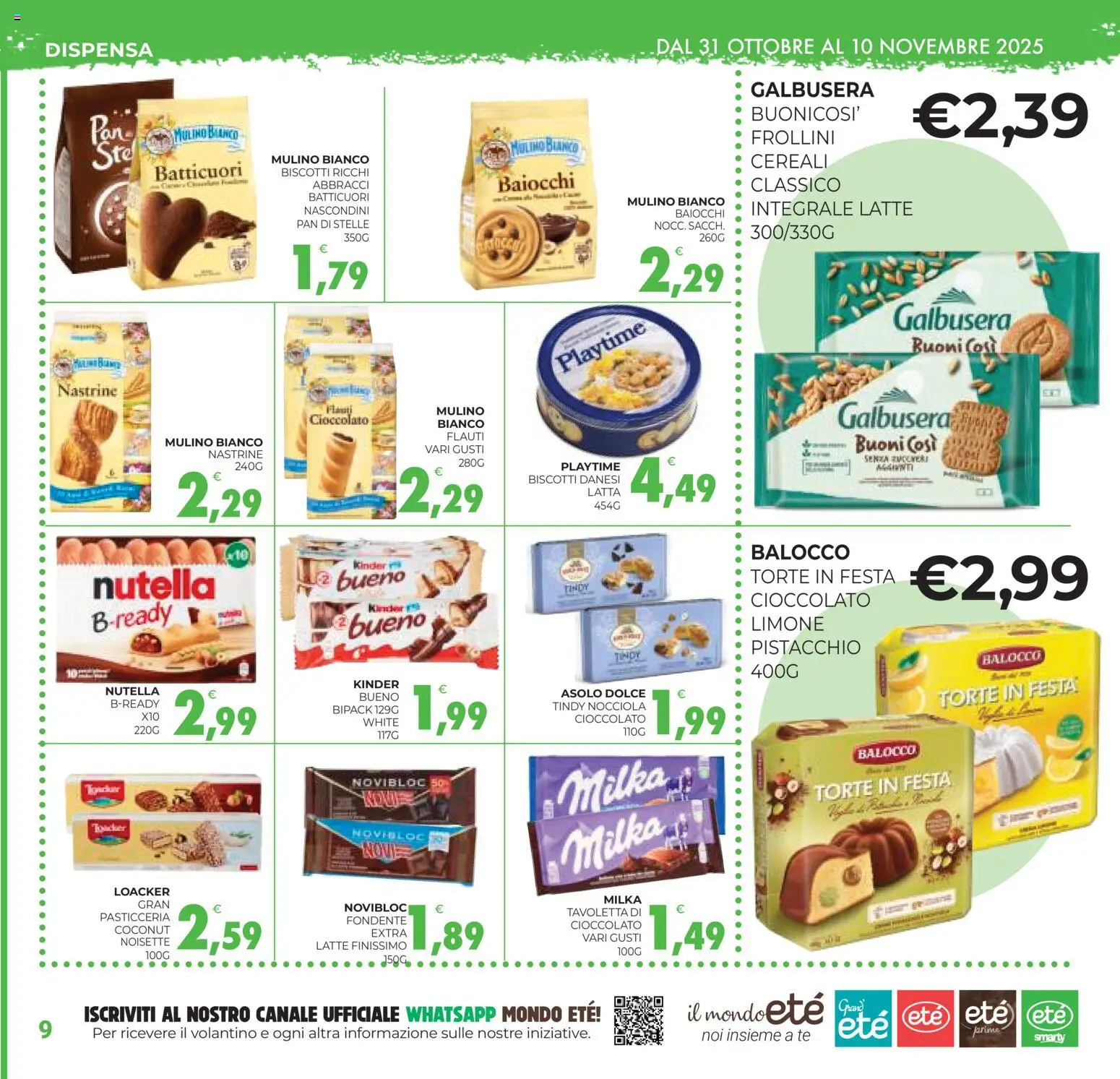 Volantino Eté del 31.10.2025 | Pagina: 9 | Prodotti: Tè, Biscotti, Latte, Limone