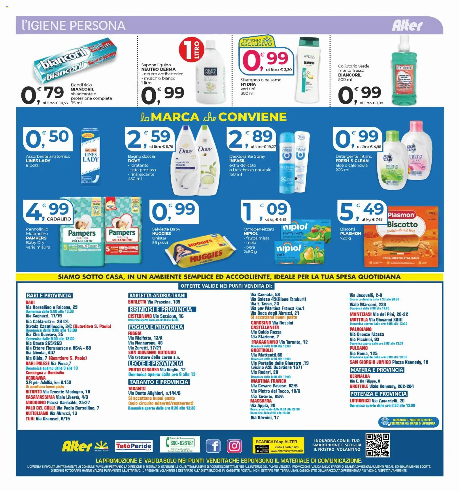 Volantino Alter Discount del 17.10.2025 | Pagina: 12 | Prodotti: Balsamo, Detergente, Frutta, Pera