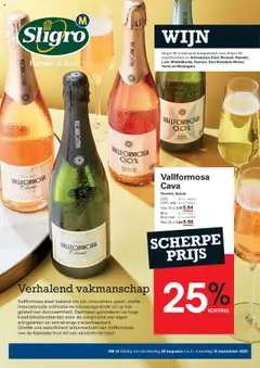 Sligro - M - Wijn - Voorbeeld van een folder van Sligro, geldig van 28.08.2025