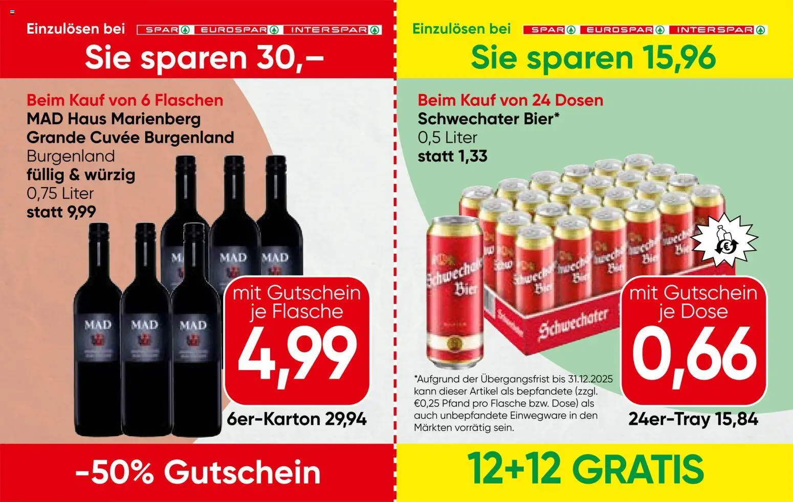Spar Gutscheinheft - Niederoesterreich gültig ab 13.11.2025 | Seite: 10 | Produkte: Bier