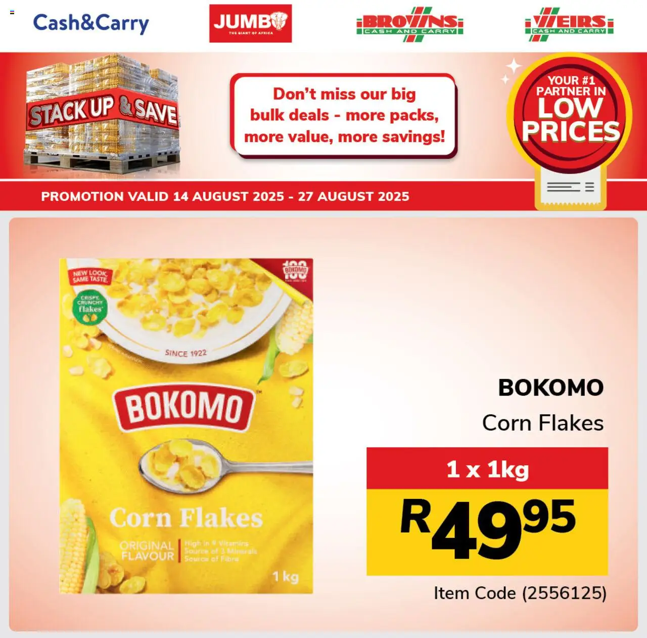 Jumbo Stack Up & Save Breakfast │ valid from 14.08.2025 | Page: 2 | Products: Corn, Vitamins, Flakes