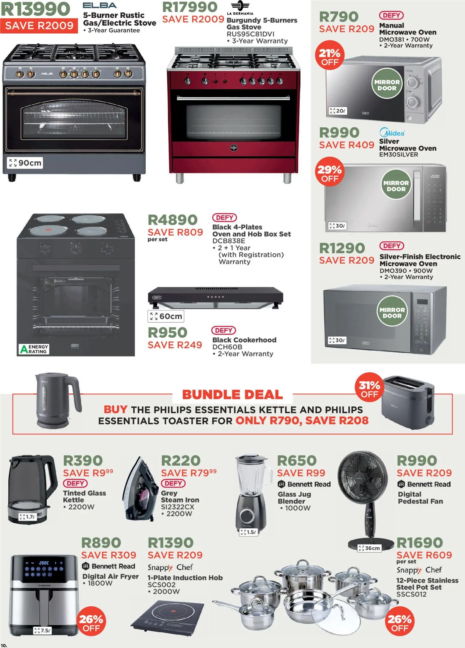 New House and Home catalogue – valid from 19.03.2026 | Page: 10 | Products: Oven, Stove, Kettle, Mirror