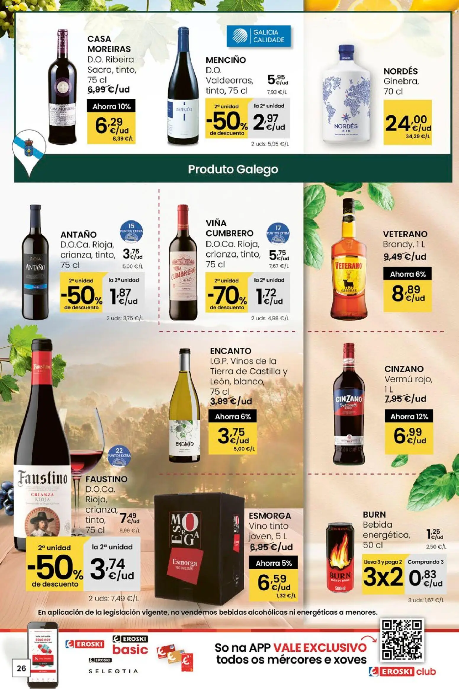 Eroski - Quién bien te quiere te hará ahorrar │ válido desde el 15.01.2026 | Página: 26 | Productos: Vino