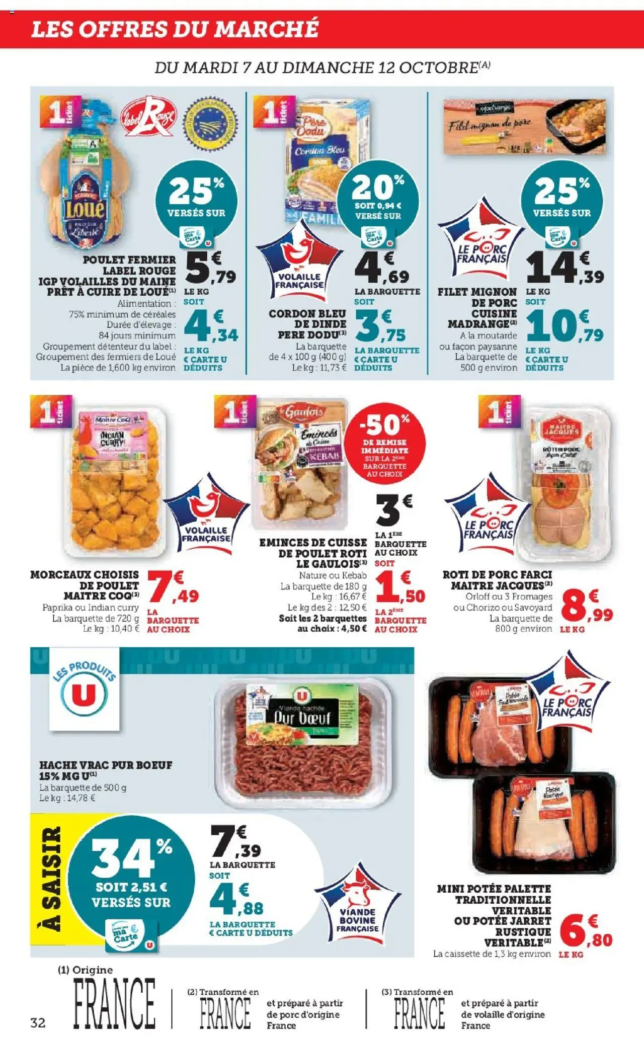 {H1} | Page: 32 | Produits: Paprika, Curry, Viande, Cordon bleu