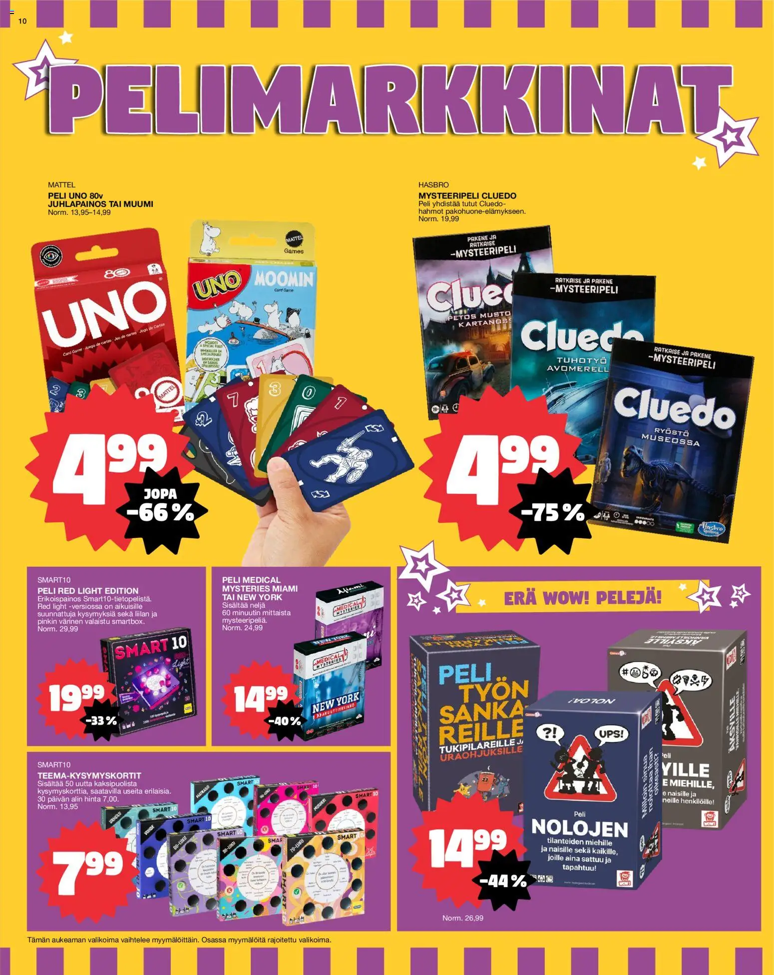 Tokmanni tarjoukset – voimassa 16.02.2026 alkaen | Sivu: 10 | Tuotteet: Peli