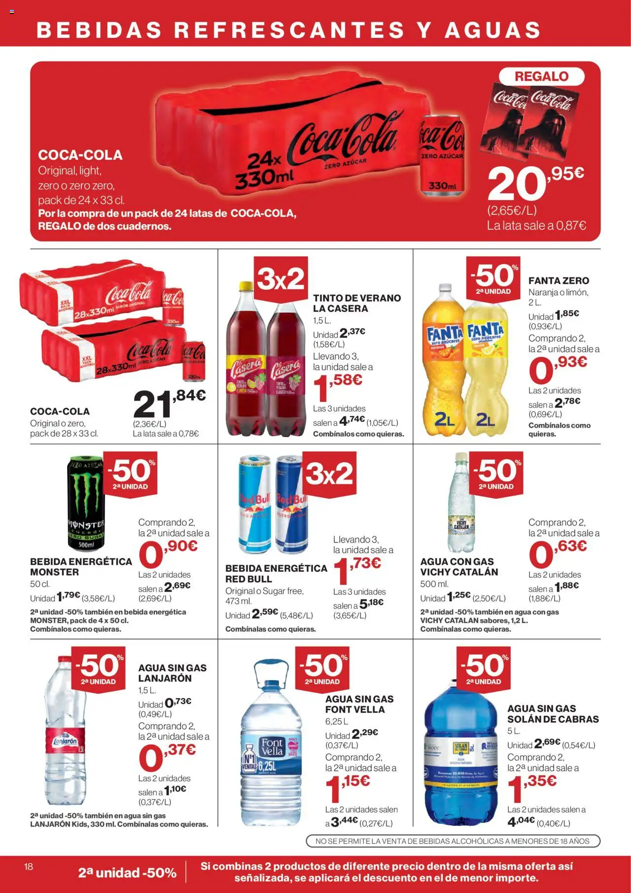 El Corte Inglés ofertas │ válido desde el 11.09.2025 | Página: 20 | Productos: Agua con gas