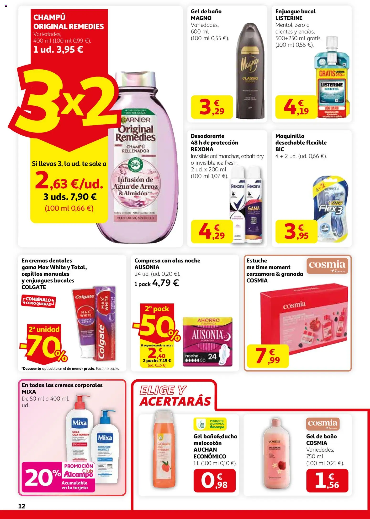 Alcampo - HG Catalán  │ válido desde el 12.02.2026 | Página: 12 | Productos: Desodorante, Gel de baño, Arroz, Té