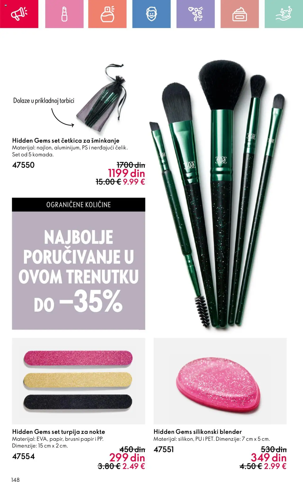 Oriflame katalog - važi od 22.06.2025 | Strana: 148 | Proizvode: Turpija za nokte, Blender
