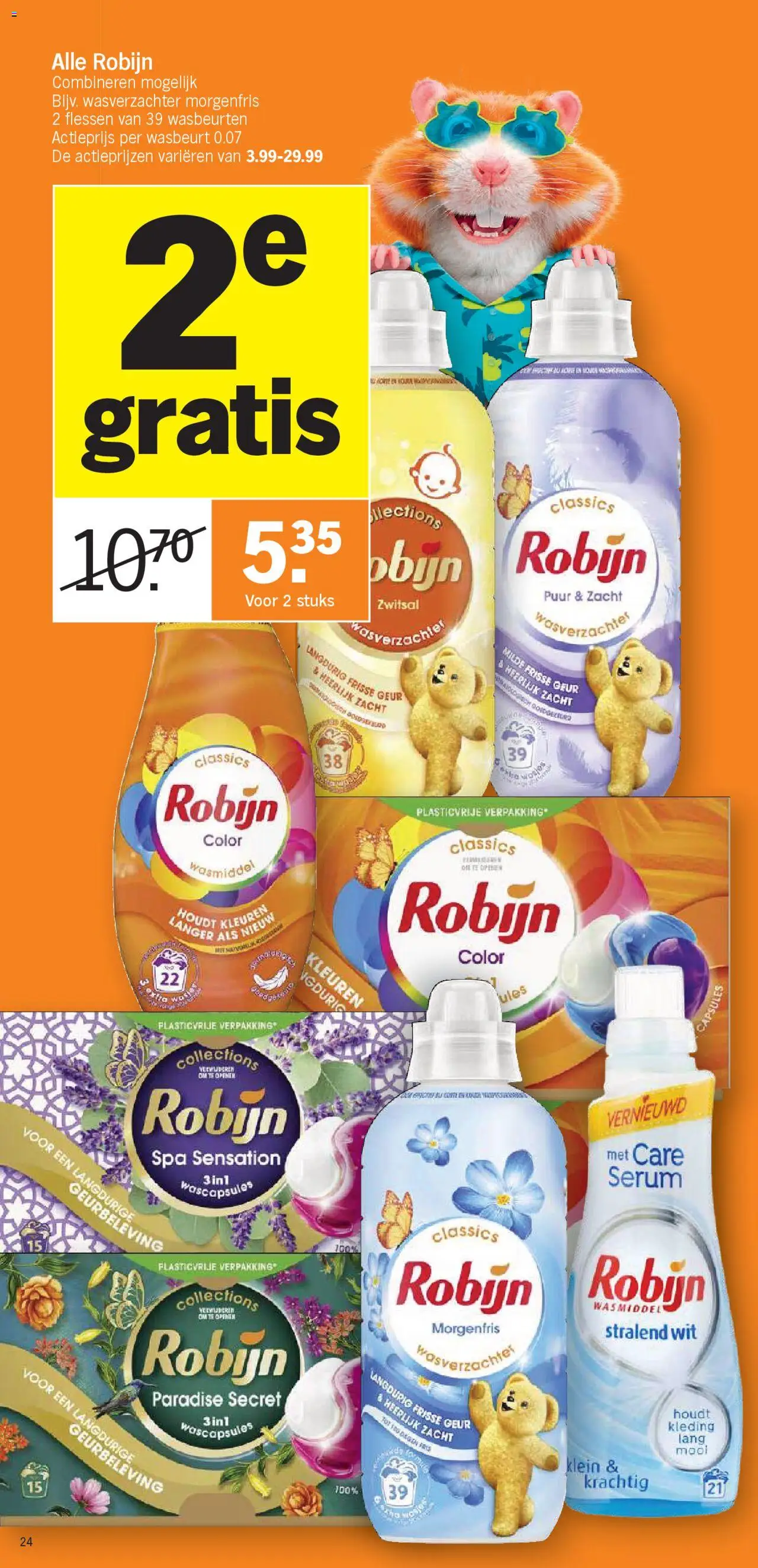  | Pagina: 24 | Producten: Geur, Wasmiddel, Wasverzachter, Robijn
