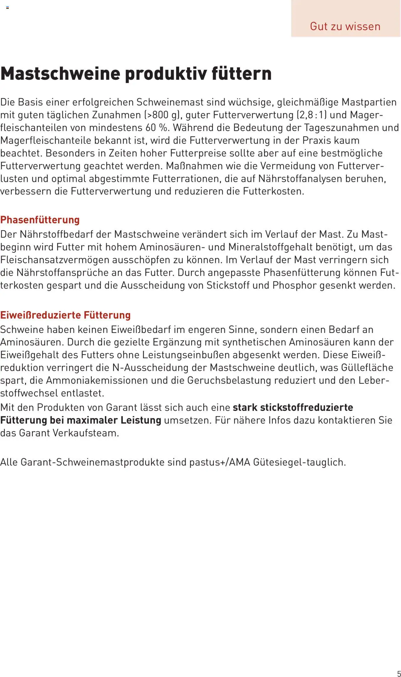 Lagerhaus  Schweinemast gültig ab 01.10.2025 | Seite: 5