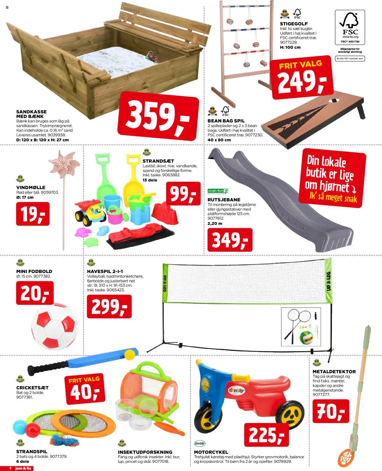 Jem & fix Tilbudsavis gyldig fra 29.06.2025 | Side: 4 | Produkter: Søm, Spil, Bænk