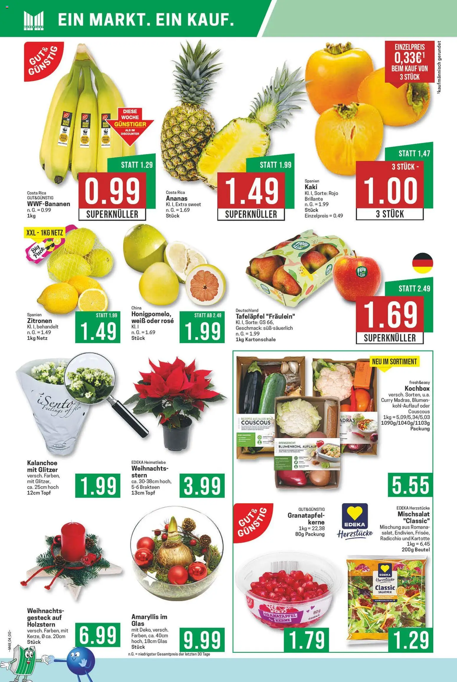 Marktkauf - Black Friday – gültig ab 24.11.2025 | Seite: 4 | Produkte: Granatapfel, Blumen, Ananas, Zitronen