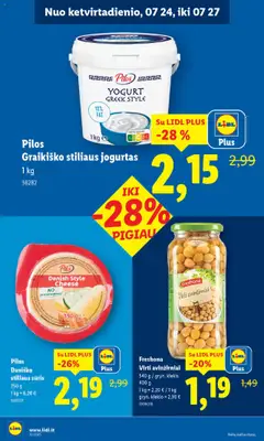 LIDL - Leidinys│galioja nuo 24.07.2025 | Puslapis: 14 | Prekių: Jogurtas, Sūris