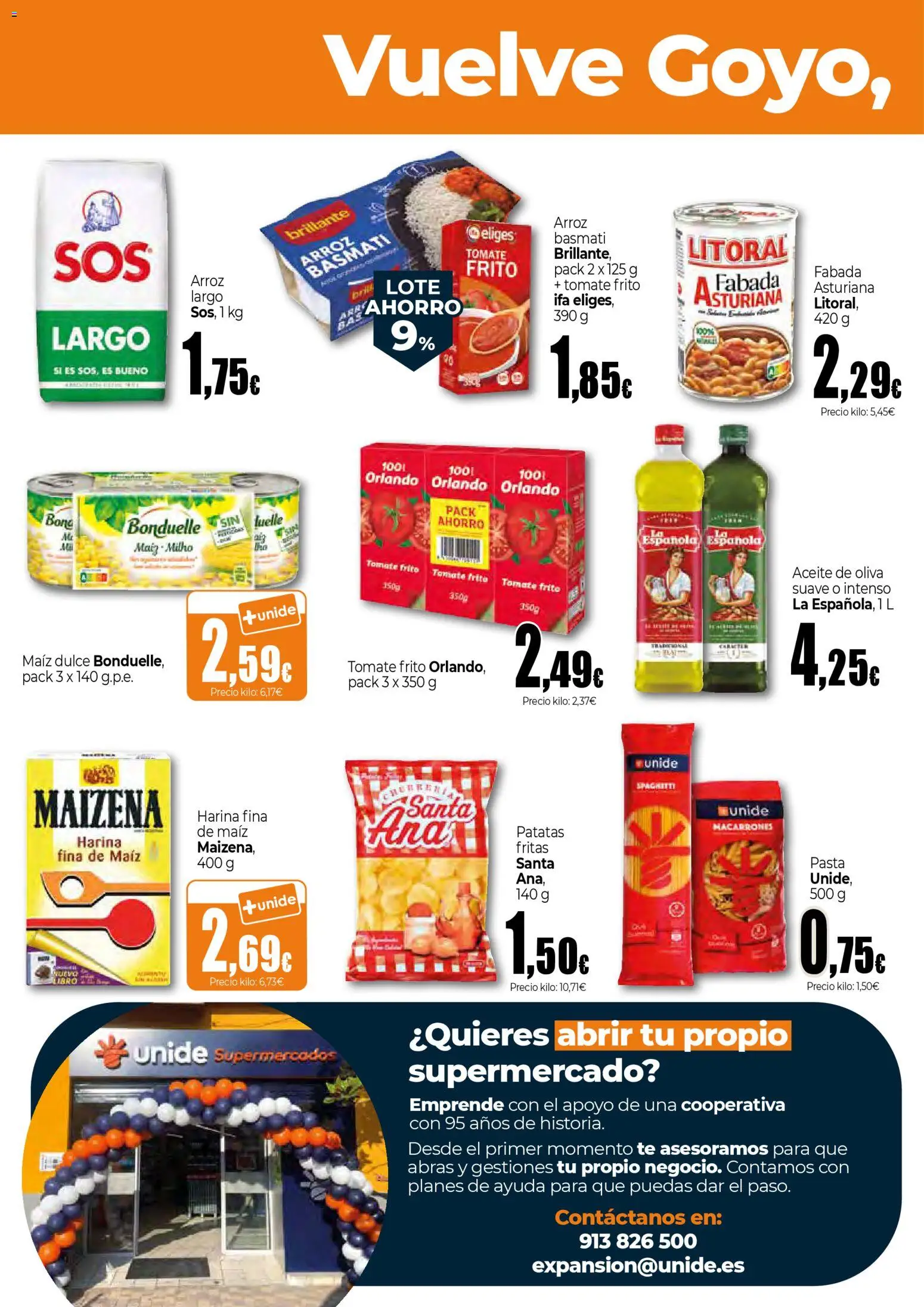 Unide - Vuelve Goyo, vuelve el ahorro  Super │ válido desde el 26.03.2026 | Página: 6 | Productos: Aceite, Pasta, Té, Aceite de oliva