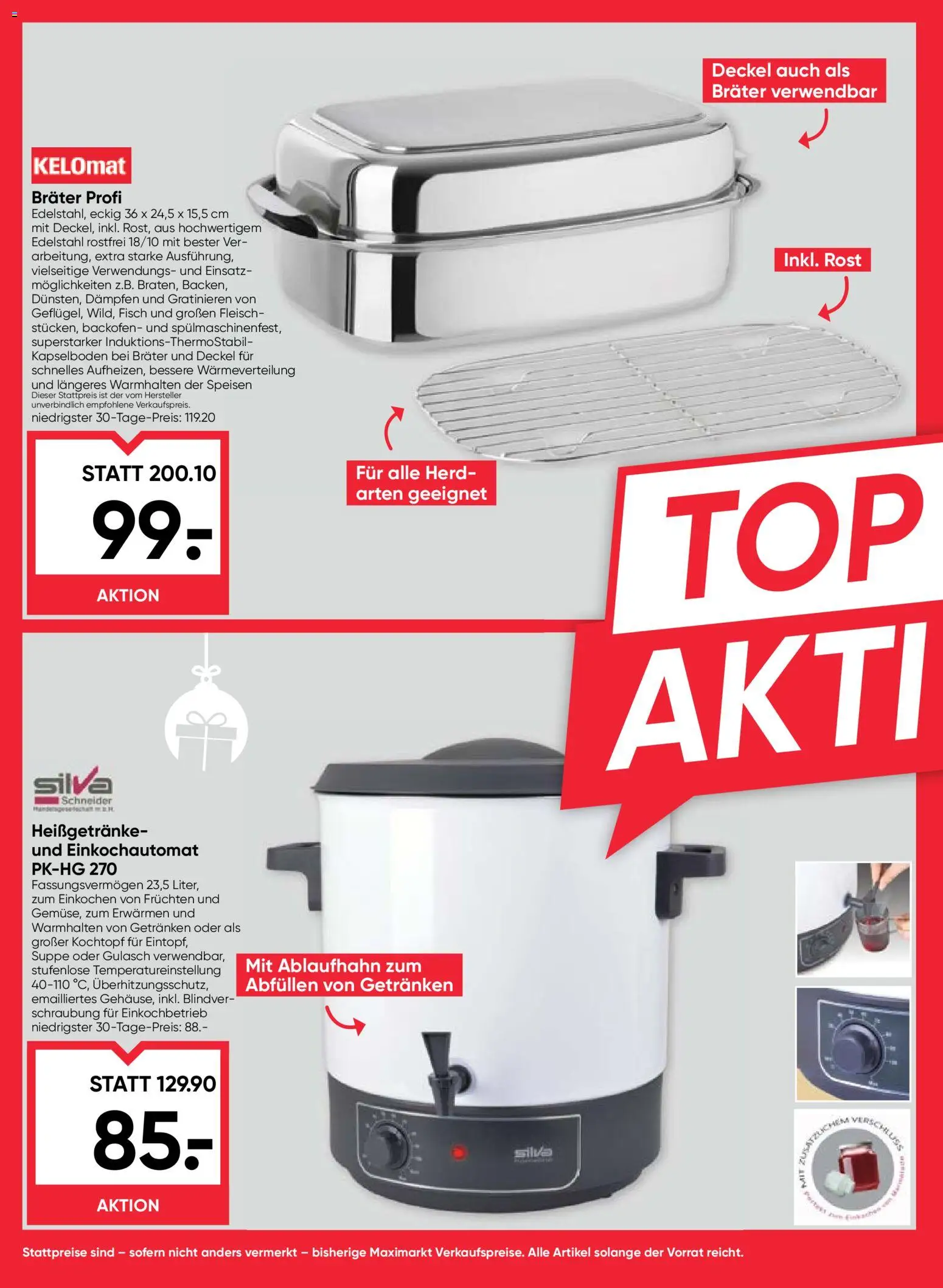 Maximarkt Flugblatt gültig ab 11.12.2025 | Seite: 30 | Produkte: Herd, Fisch