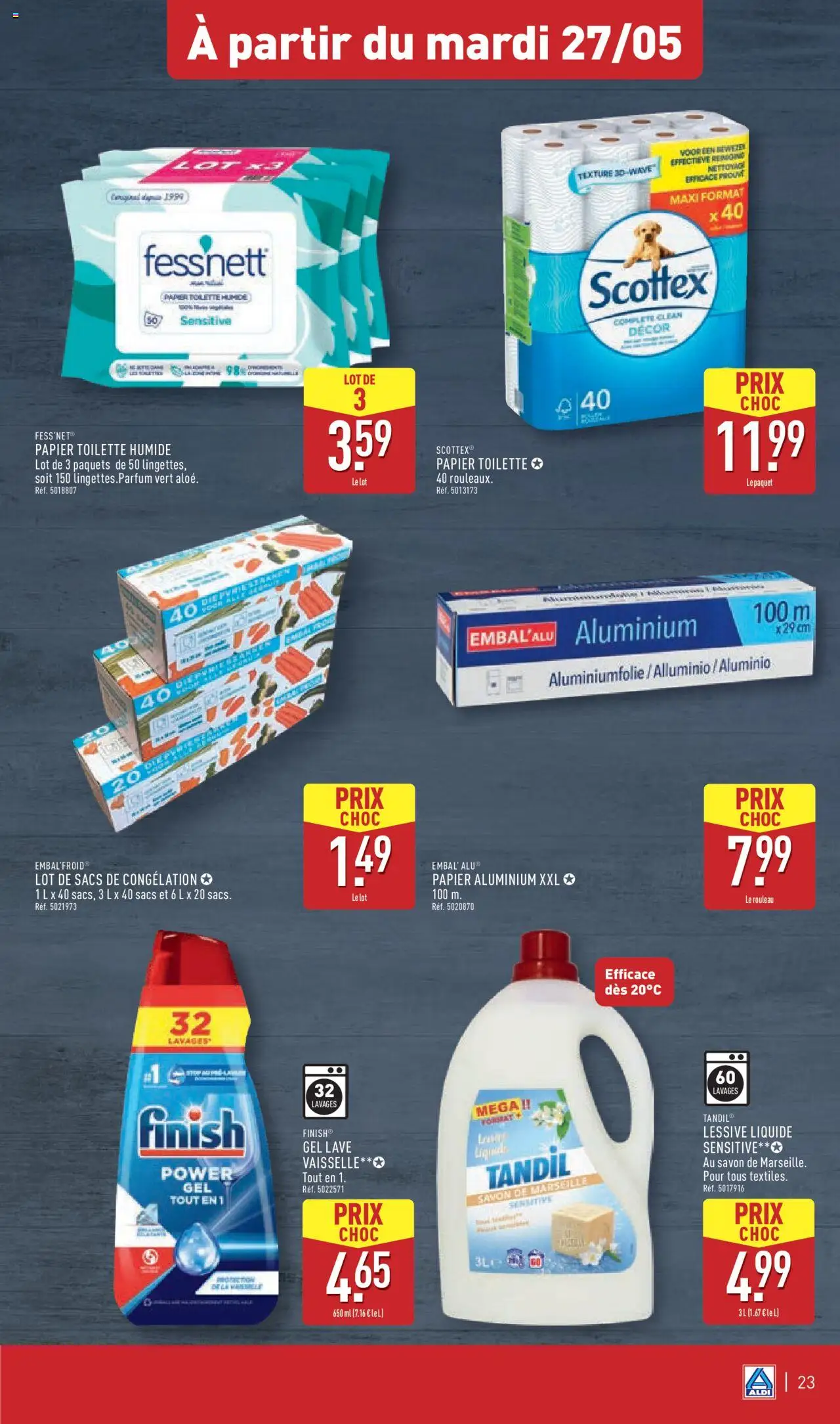  | Page: 26 | Produits: Savon de marseille, Rouleau, Lessive, Papier aluminium