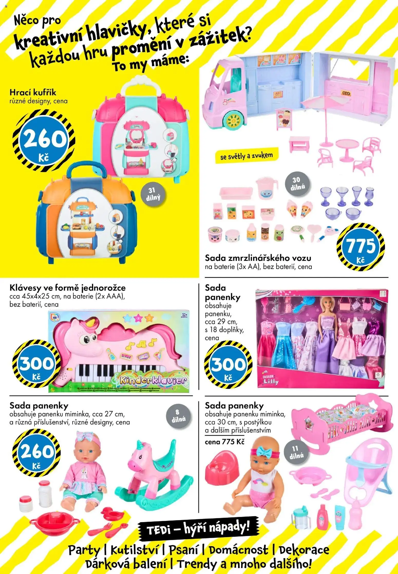 TEDi leták od 12.12.2025 | Strana: 14 | Produkty: Kufřík, Klávesy, Baterie, Dekorace