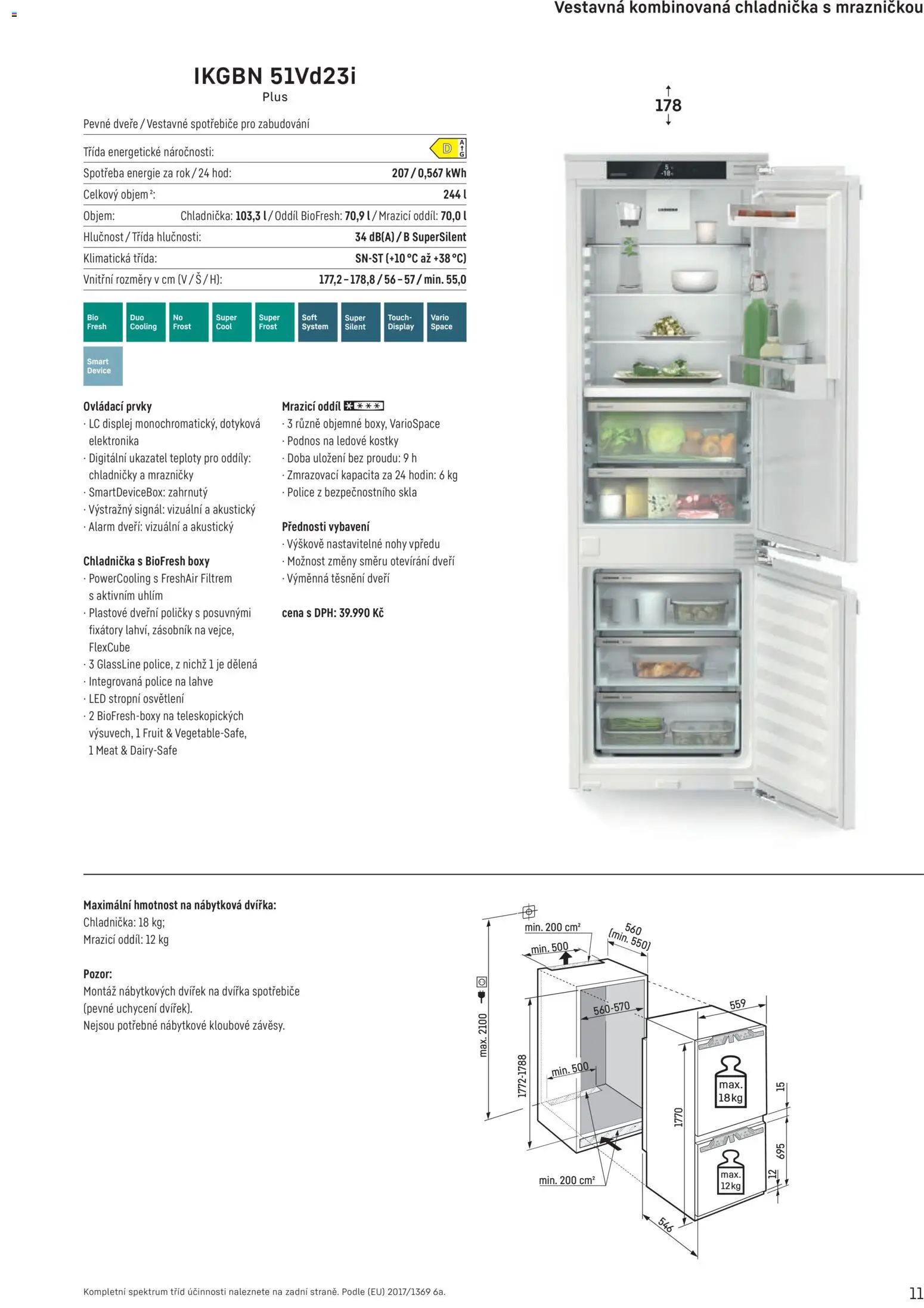Möbelix leták - Liebherr od 01.10.2025 | Strana: 11 | Produkty: Zásobník, Lahve, Police, Elektronika