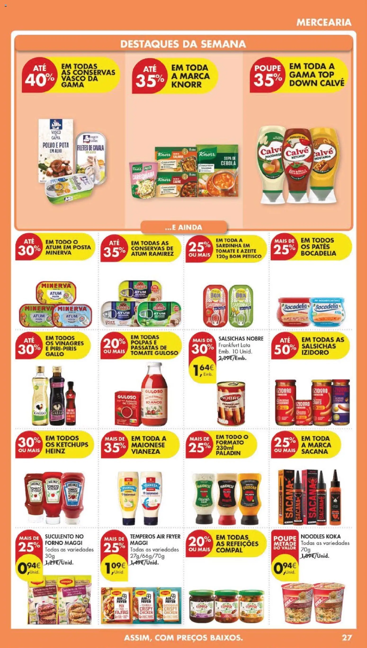 Pingo Doce folheto │ válido de 14.04.2026 | Página: 29 | Produtos: Azeite, Air fryer, Top, Knorr