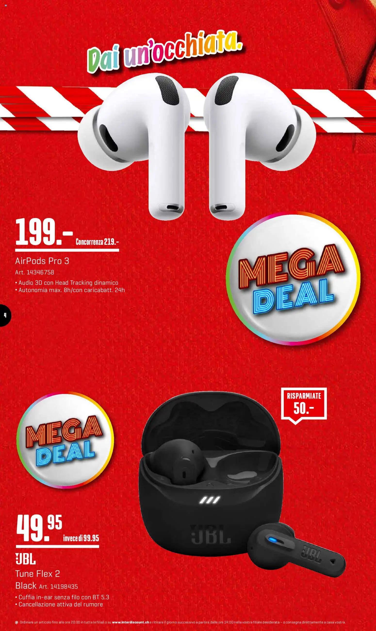 Interdiscount Aktionen IT – gültig ab 26.01.2026 | Seite: 4 | Produkte: Audio, Airpods