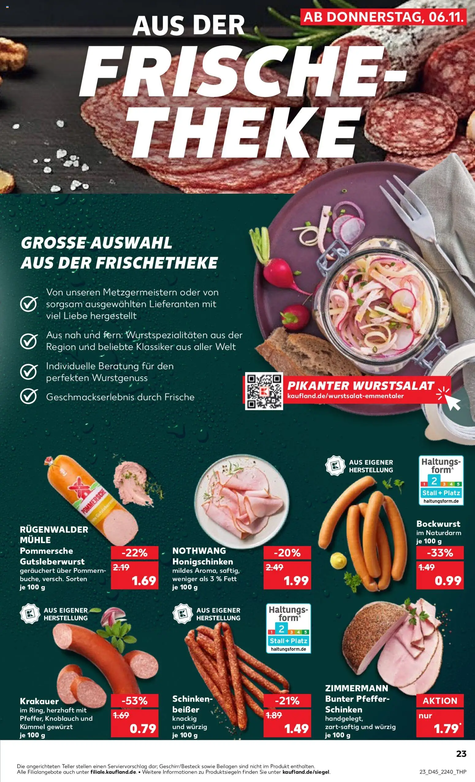 Kaufland prospekt Stuttgart	 – gültig ab 06.11.2025 | Seite: 23 | Produkte: Mühle, Theke, Pfeffer, Knoblauch