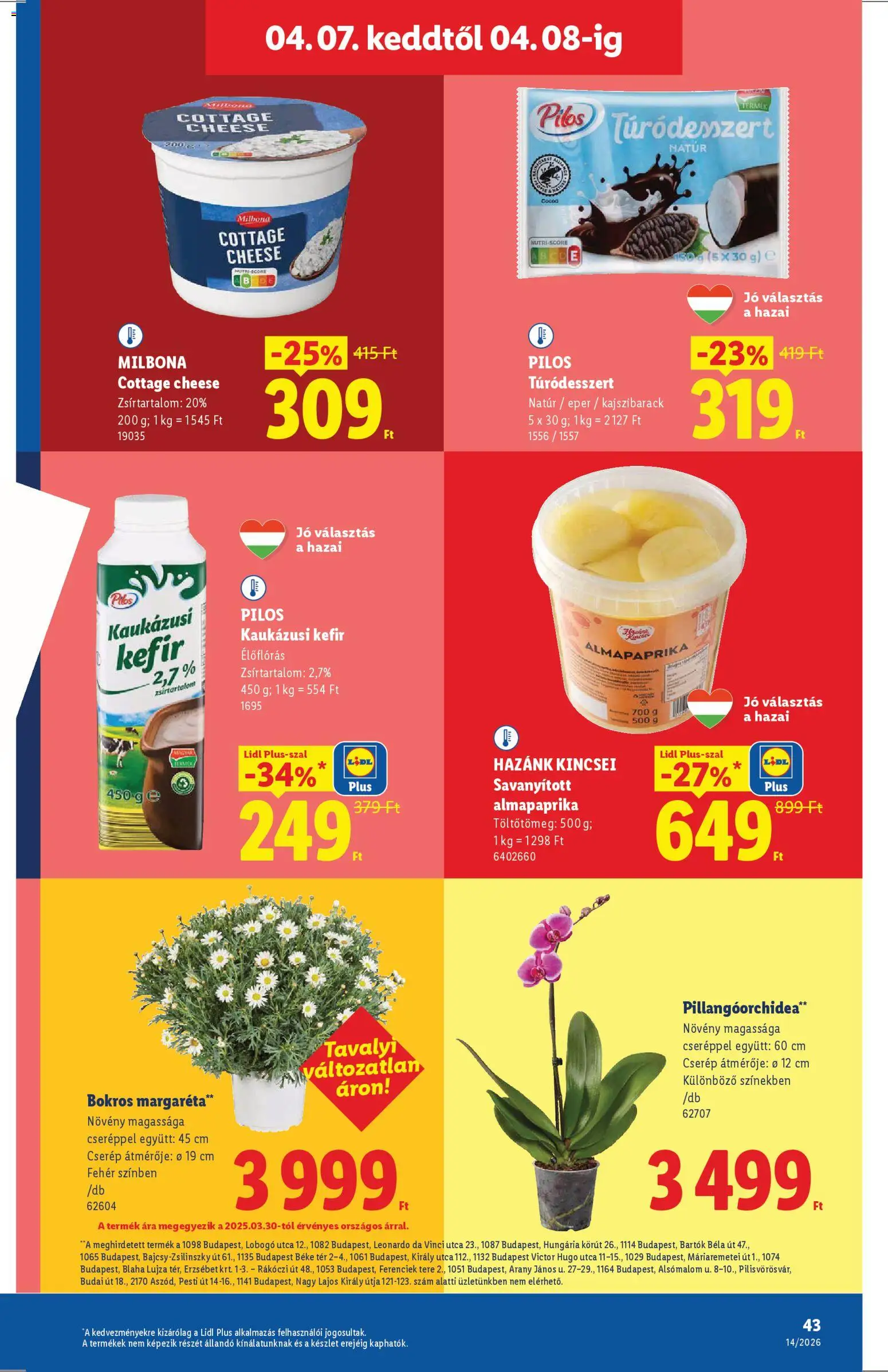 Lidl akciós ujság - amely érvényes a következő dátumtól: 01.04.2026 | Oldal: 43