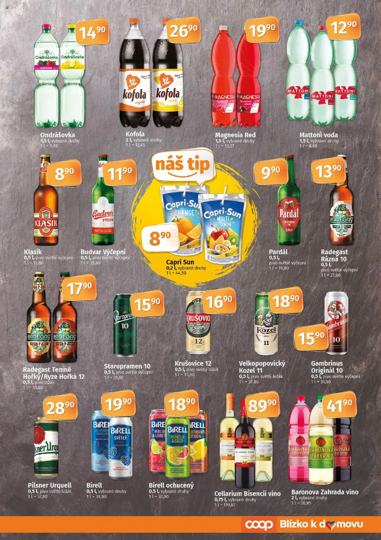 Coop leták - Tuty od 08.10.2025 | Strana: 7 | Produkty: Mattoni, Pomelo, Pardál, Pilsner Urquell