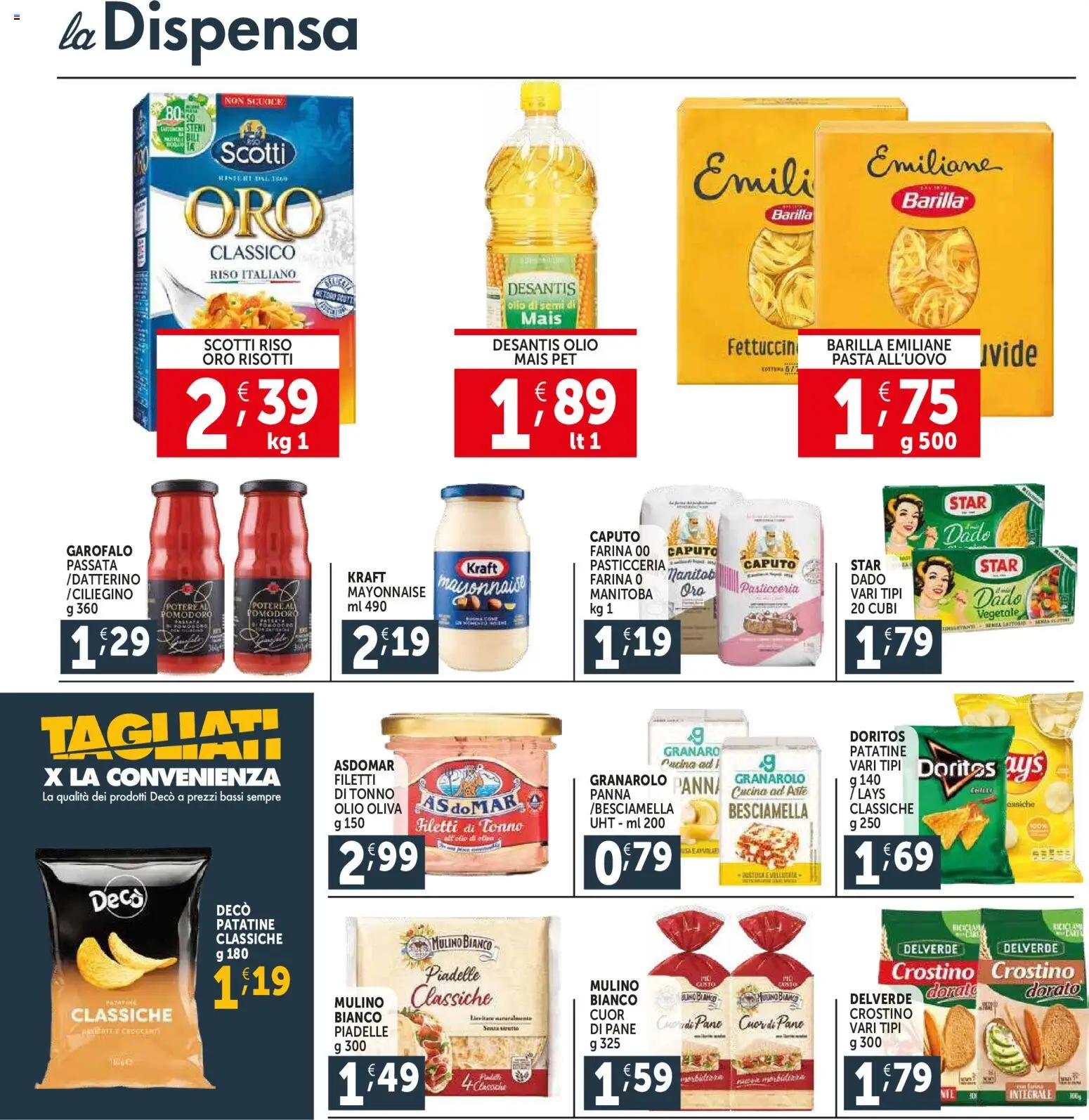 Volantino Decò del 12.03.2026 | Pagina: 10 | Prodotti: Riso, Patatine, Besciamella, Fettuccine
