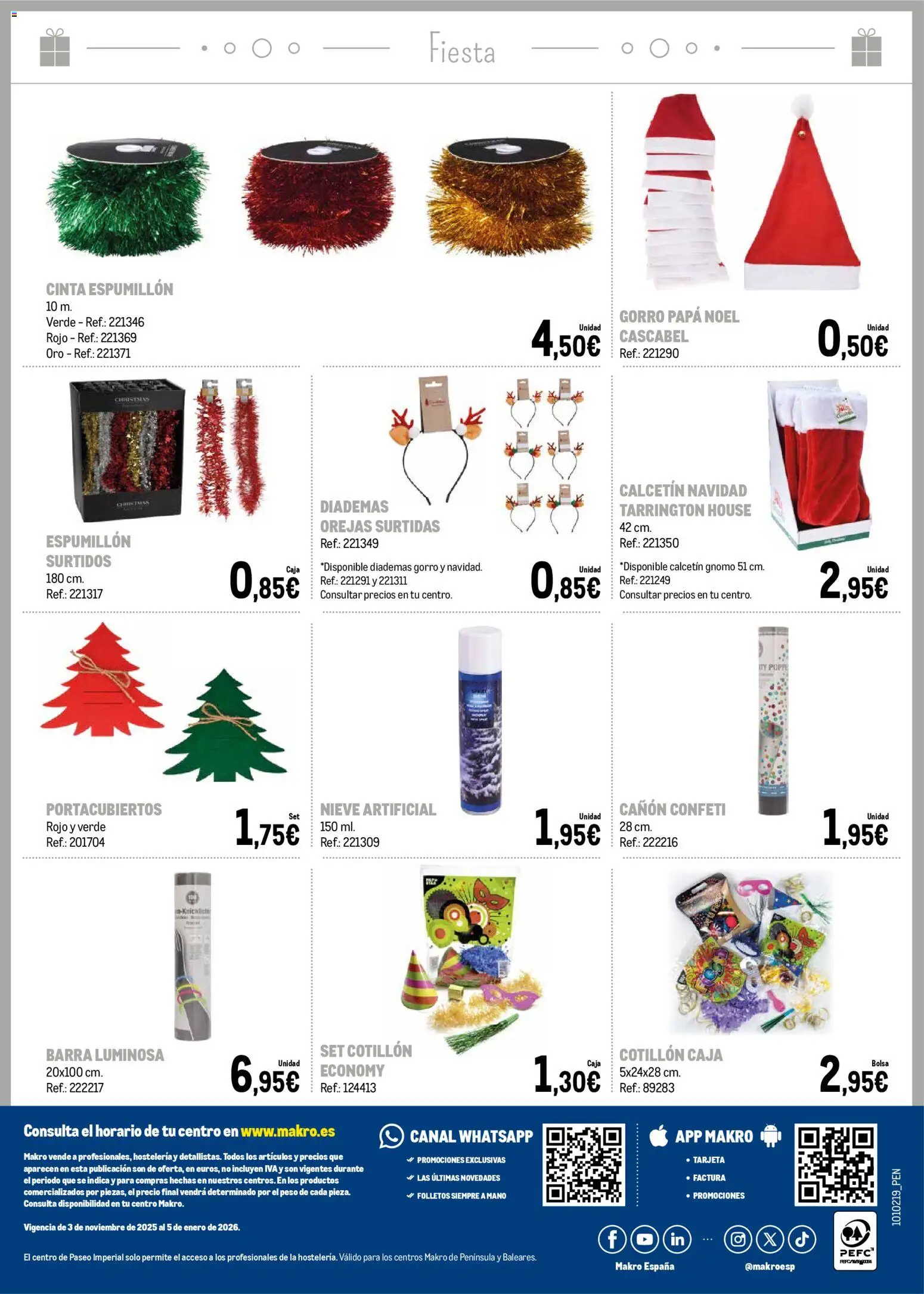 Makro - Decoracion Navidad Península │ válido desde el 03.11.2025 | Página: 32 | Productos: Peso, Caja