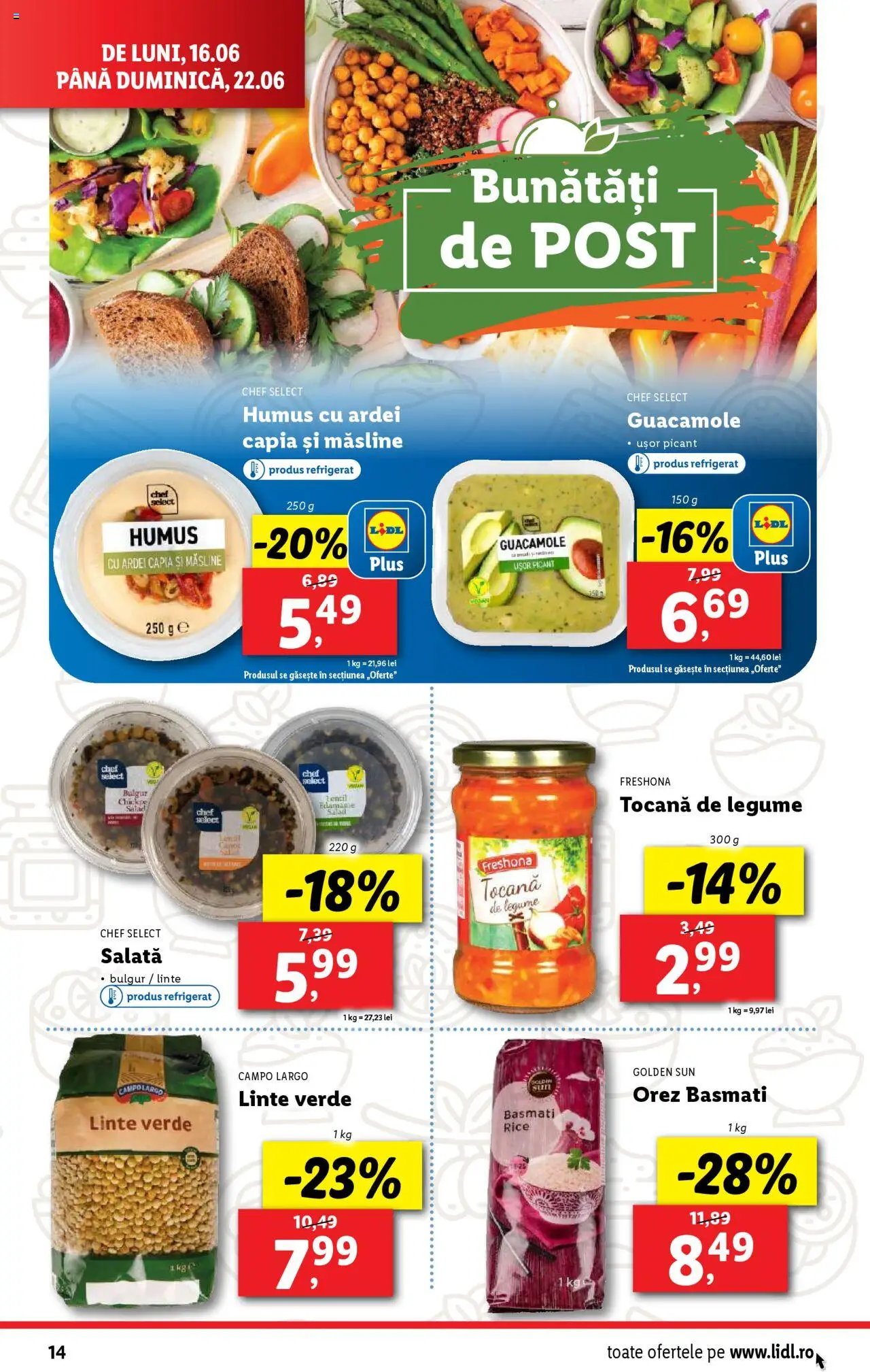 Catalog Lidl – valabil de la 16.06.2025 | Pagină: 14 | Produse: Ardei, Konuşturucu Kuş Yemleri, Salată, Legume