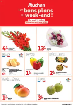 Auchan - Prévisualisation de Auchan - Les bons plans du week-end dans votre hyper ! valide à partir de 31.07.2025