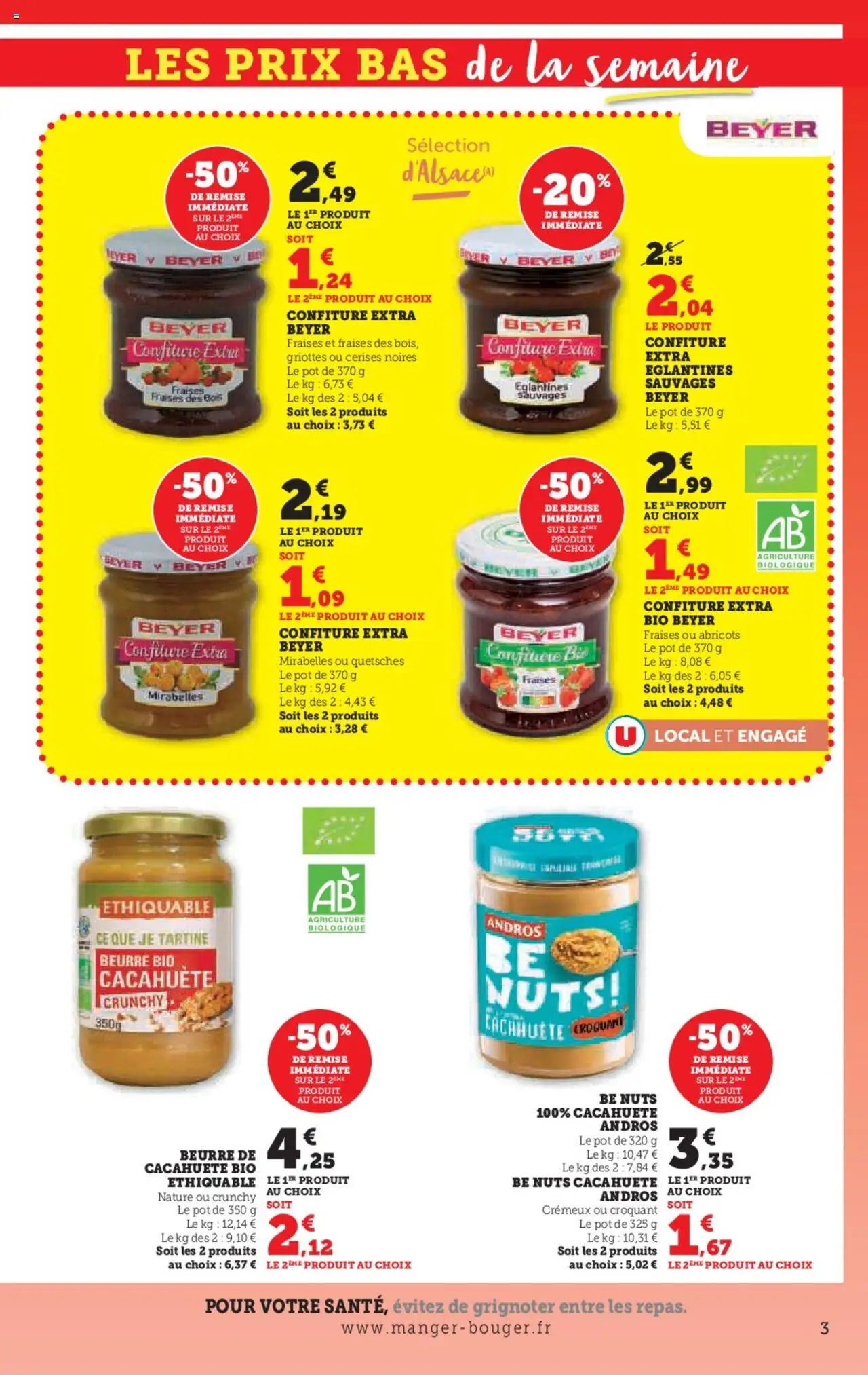  | Page: 3 | Produits: Cacahuète, Cerises, Abricots, Beurre