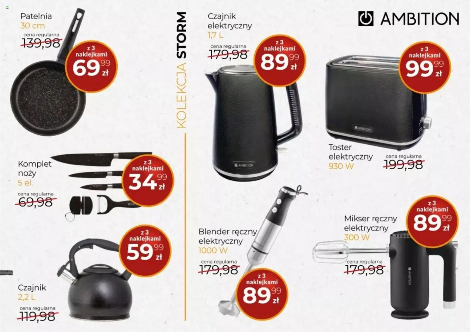 Arhelan Konkurs - Ambition od 14.11.2025 | Strona: 3 | Produkty: Czajnik, Mikser, Toster, Blender