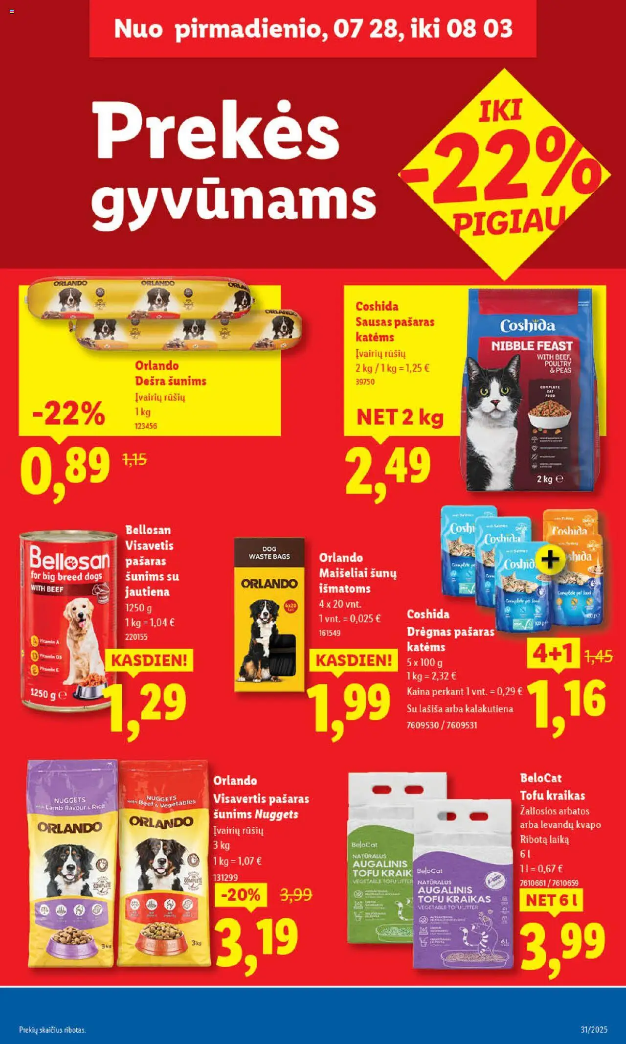 LIDL - Leidinys│galioja nuo 31.07.2025 | Puslapis: 43 | Prekių: Dešra, Jautiena