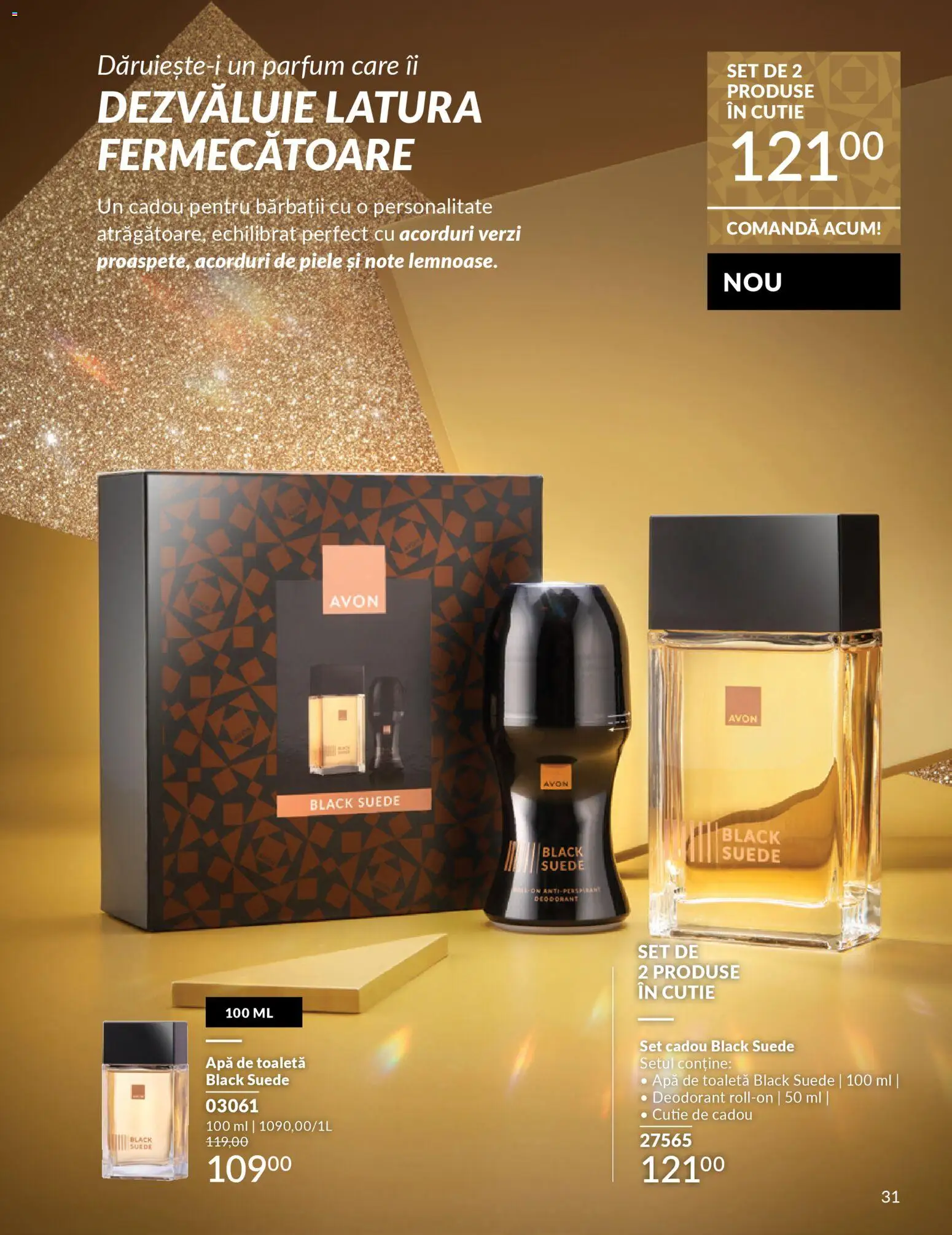 Noul catalog Avon – valabil de la 01.12.2025 | Pagină: 33 | Produse: Toaletă, Parfum, Deodorant, Apă