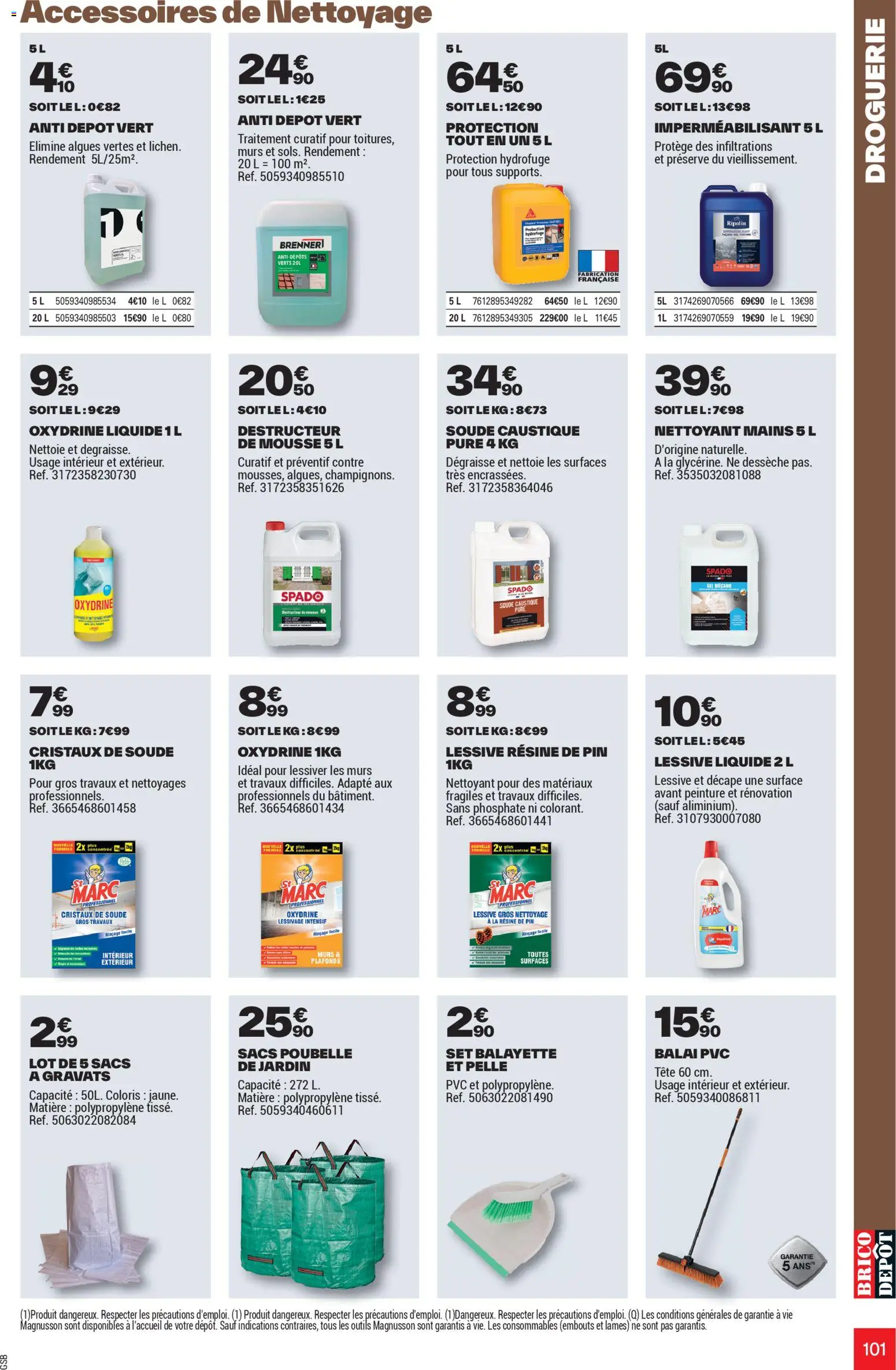 {H1} | Page: 101 | Produits: Lessive Liquide, Algues, Lessive, Sacs poubelle