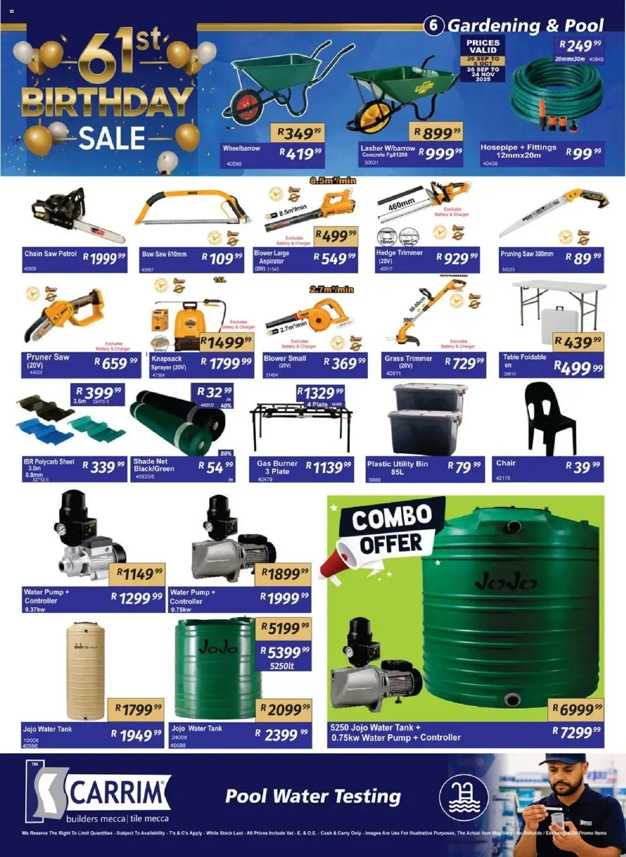 New K. Carrim catalogue – valid from 26.09.2025 | Page: 6 | Products: Utility, Tank, Plate, Water
