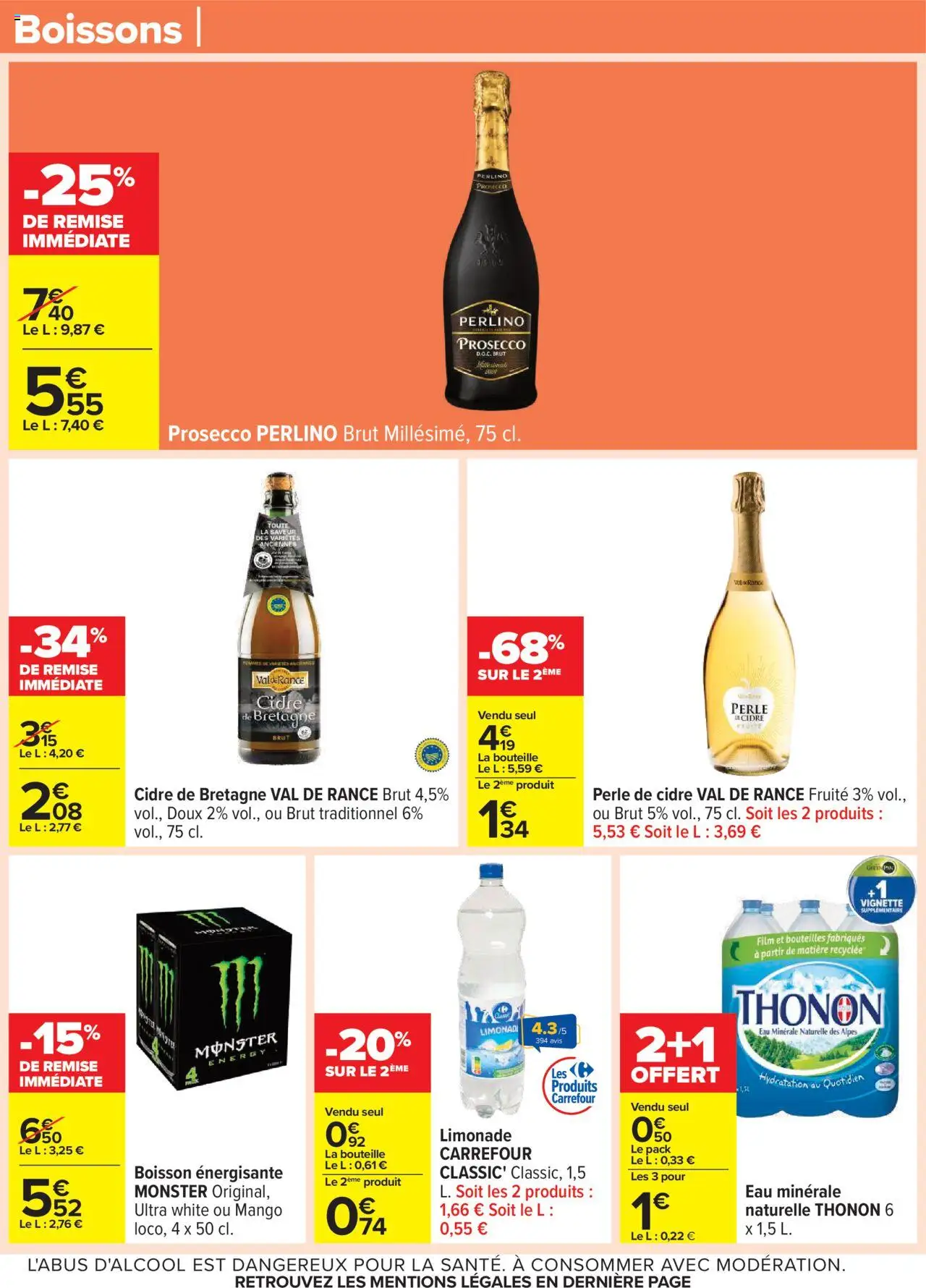  | Page: 56 | Produits: Eau minérale, Limonade, Eau minérale naturelle, Cidre