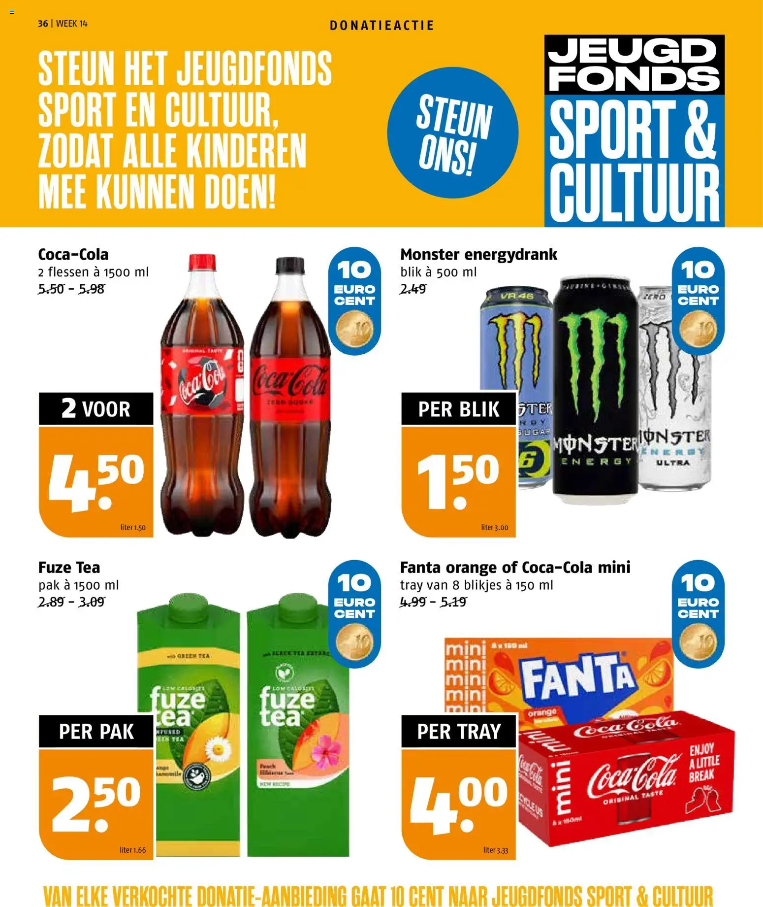 {H1} | Pagina: 36 | Producten: Coca Cola, Fanta, Monster