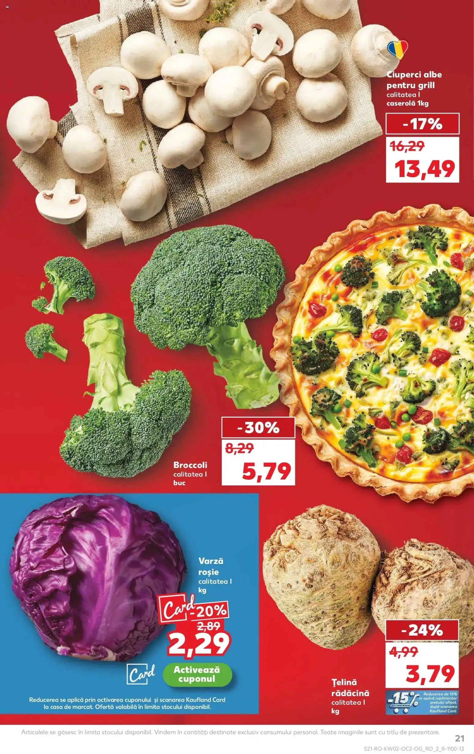 Noul catalog Kaufland – valabil de la 07.01.2026 | Pagină: 21 | Produse: Varză, Grill, Țelină, Ciuperci